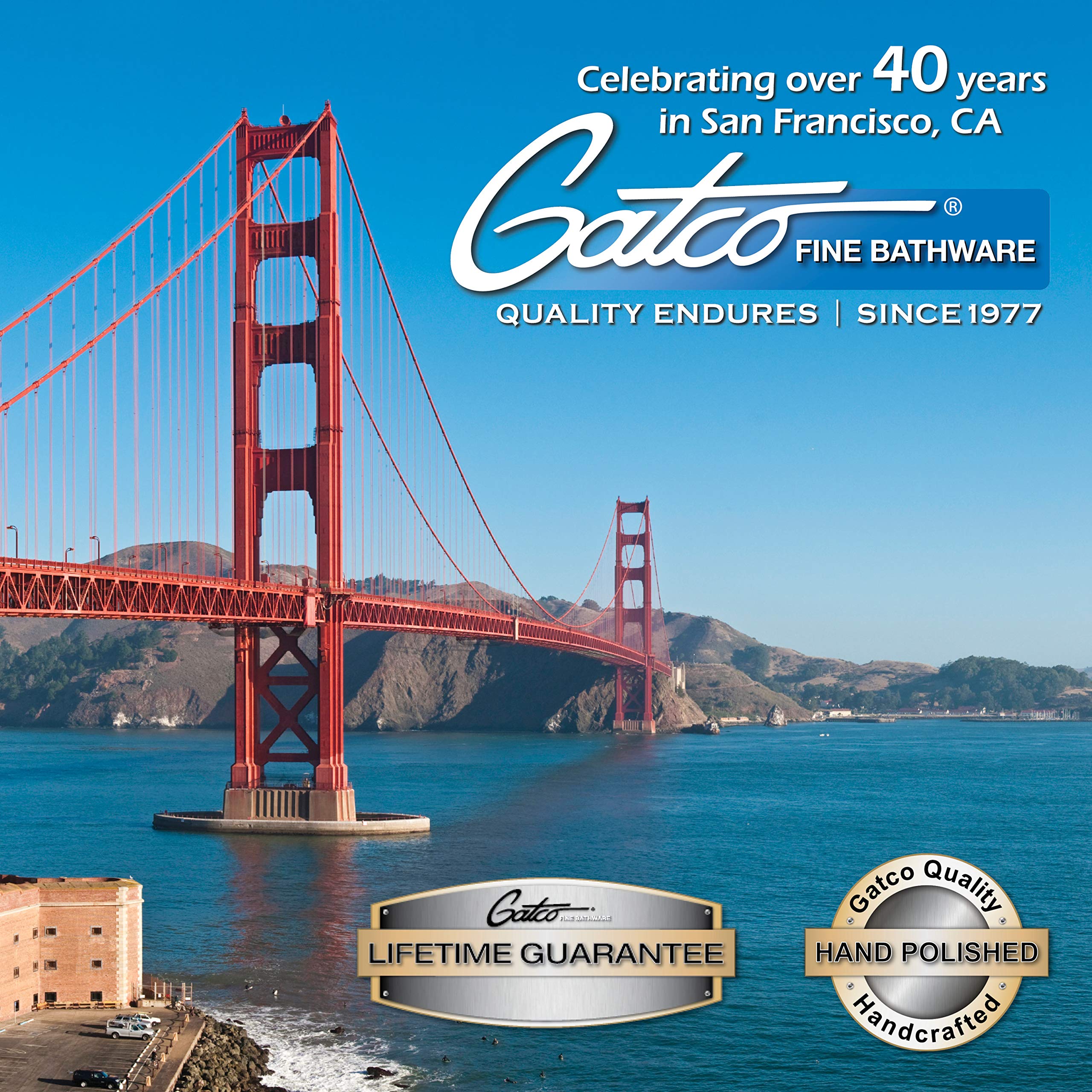 Gatco 1288 Glamour 3 Hook Triple Robe Hook, Wall Mounted Hook for Bathroom Towels, Robes & Coats, 11 Inch W, Chrome, Premium Brass