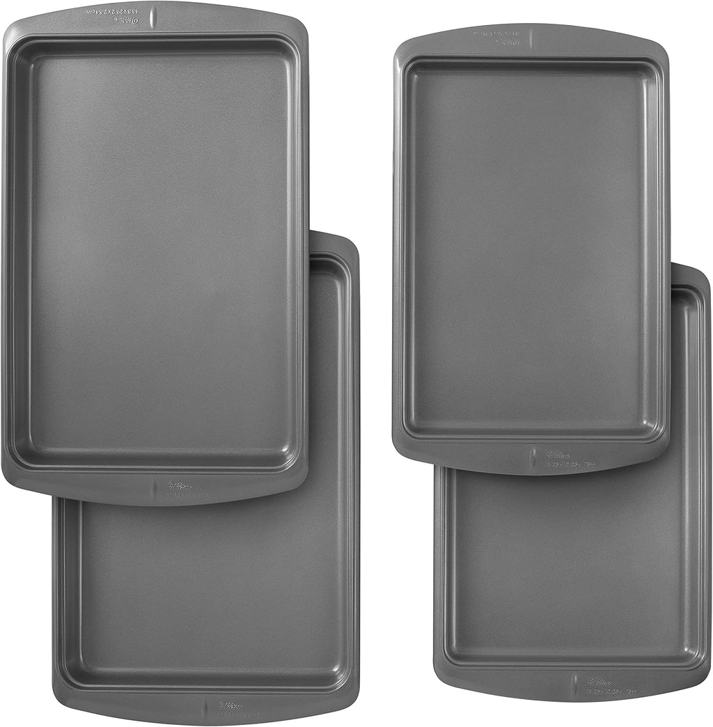 Wilton Ever-Glide Non-Stick Cookie Baking Sheet Set - 4-Piece Steel Bakeware Set