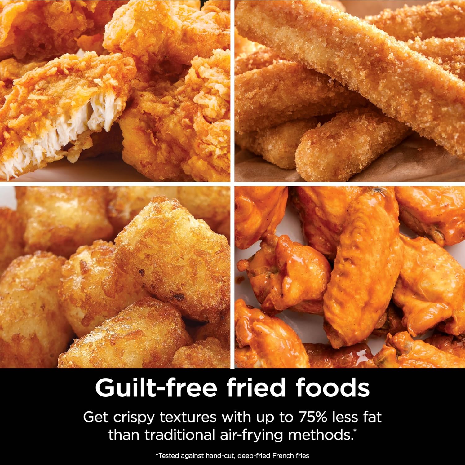 Ninja Air Fryer - 5 QT Capacity for Up to 4lbs of Fries | 4-in-1 Air Fry, Roast, Reheat, Dehydrate | 400°F Max Temp | Nonstick Basket & Crisper Plate | Grey | AF141