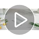 Baderke Reusable Straw Holder for Cabinets - White Classic Kitchen Organizer
