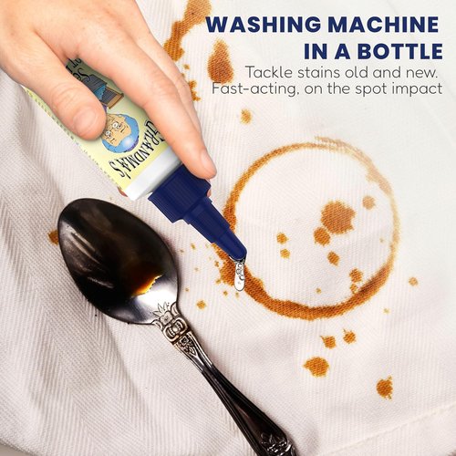 Grandma's Secret Spot Remover Laundry Spray - Toxin-Free Fabric Stain Remover for Oil, Paint & Blood - 16 oz & 2 oz DuoPack