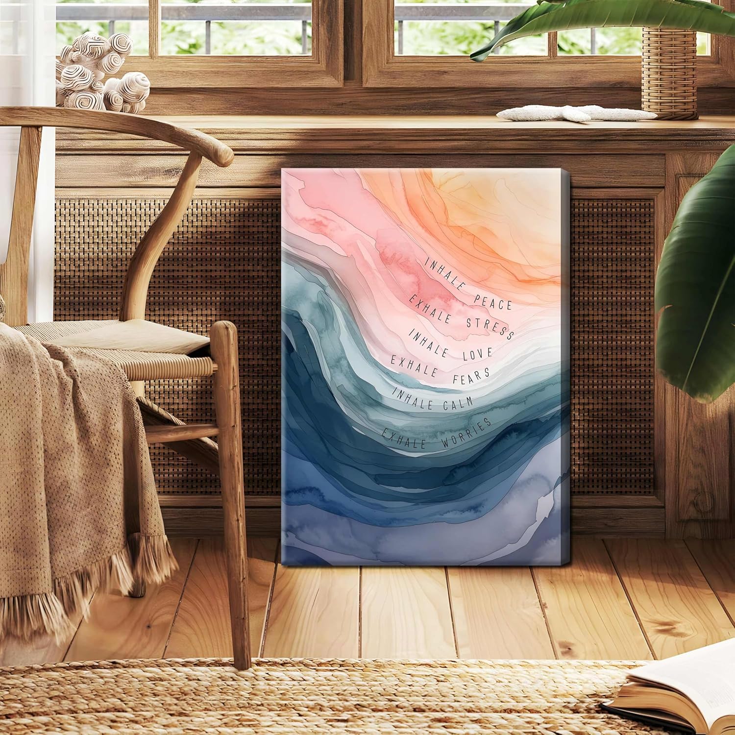 Regine Switzerland Mental Health Wall Art - Inspirational Canvas Prints for Therapy Offices | 12x16 Inch Framed Decor
