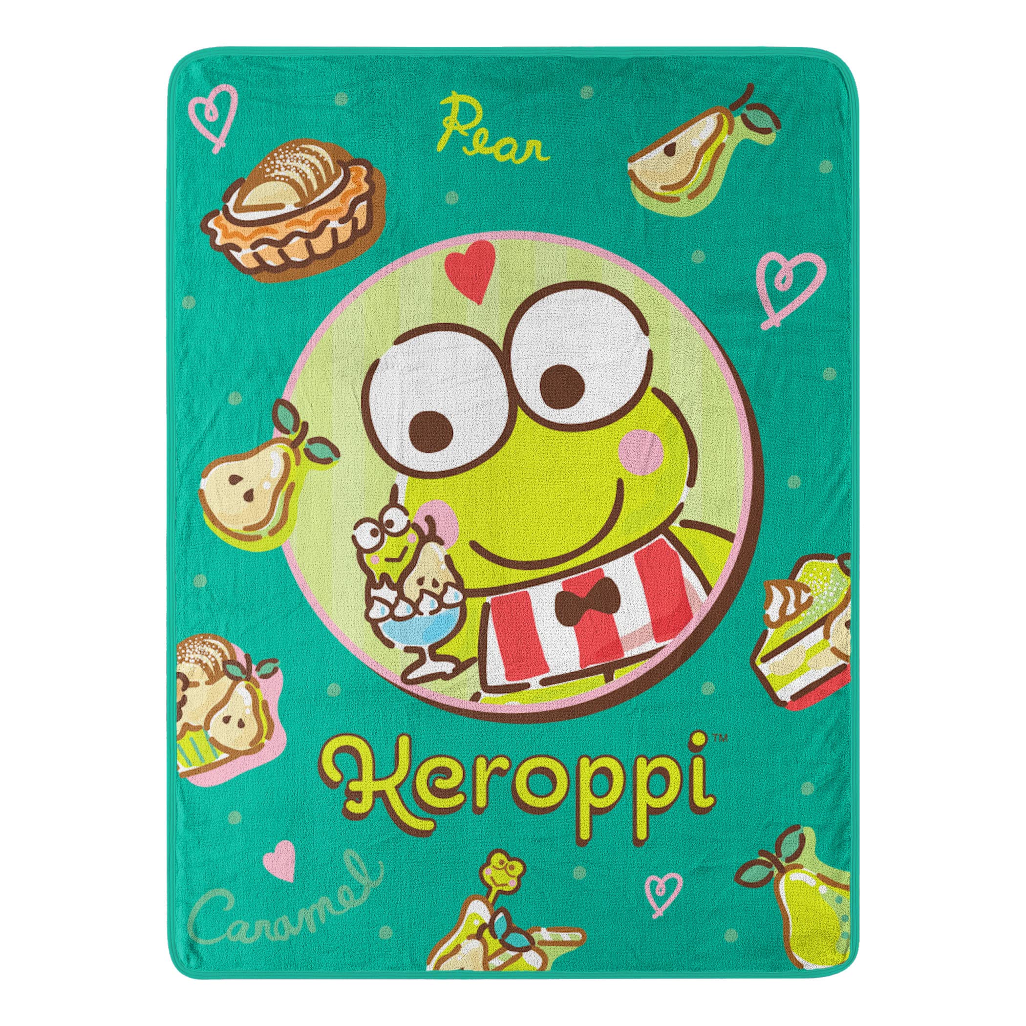 Northwest My Melody Micro Raschel Throw Blanket, 46" x 60", Pears Please