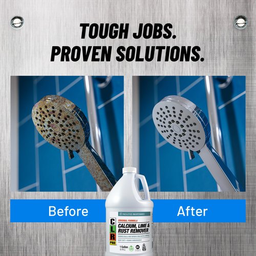 CLR PRO Calcium, Lime and Rust Remover, 1 Gallon Bottle