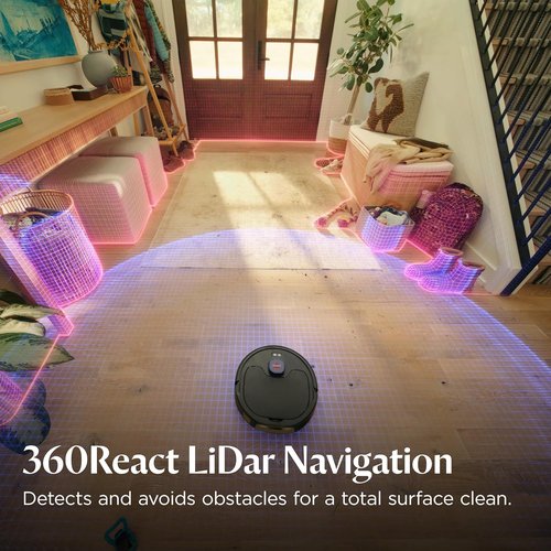 Bissell FlexClean FurForce Robot Vacuum & Mop - LiDAR Navigation, Pet Hair Removal, 180 Min Runtime