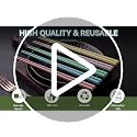 Reusable Fiberglass Chopsticks Set - 5 Pairs, Non-Slip, Dishwasher Safe