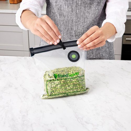 FoodSaver® Reusable Gallon Vacuum Zipper Bags - Keep Food Fresh & Reduce Waste