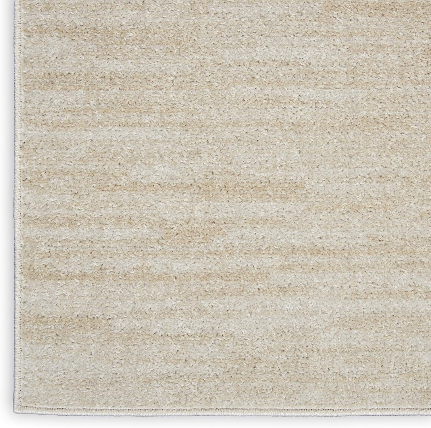 Nourison Home Area Rug - Essentials Ivory Beige 10' x 14' | Easy Clean, Non-Shedding for Any Room