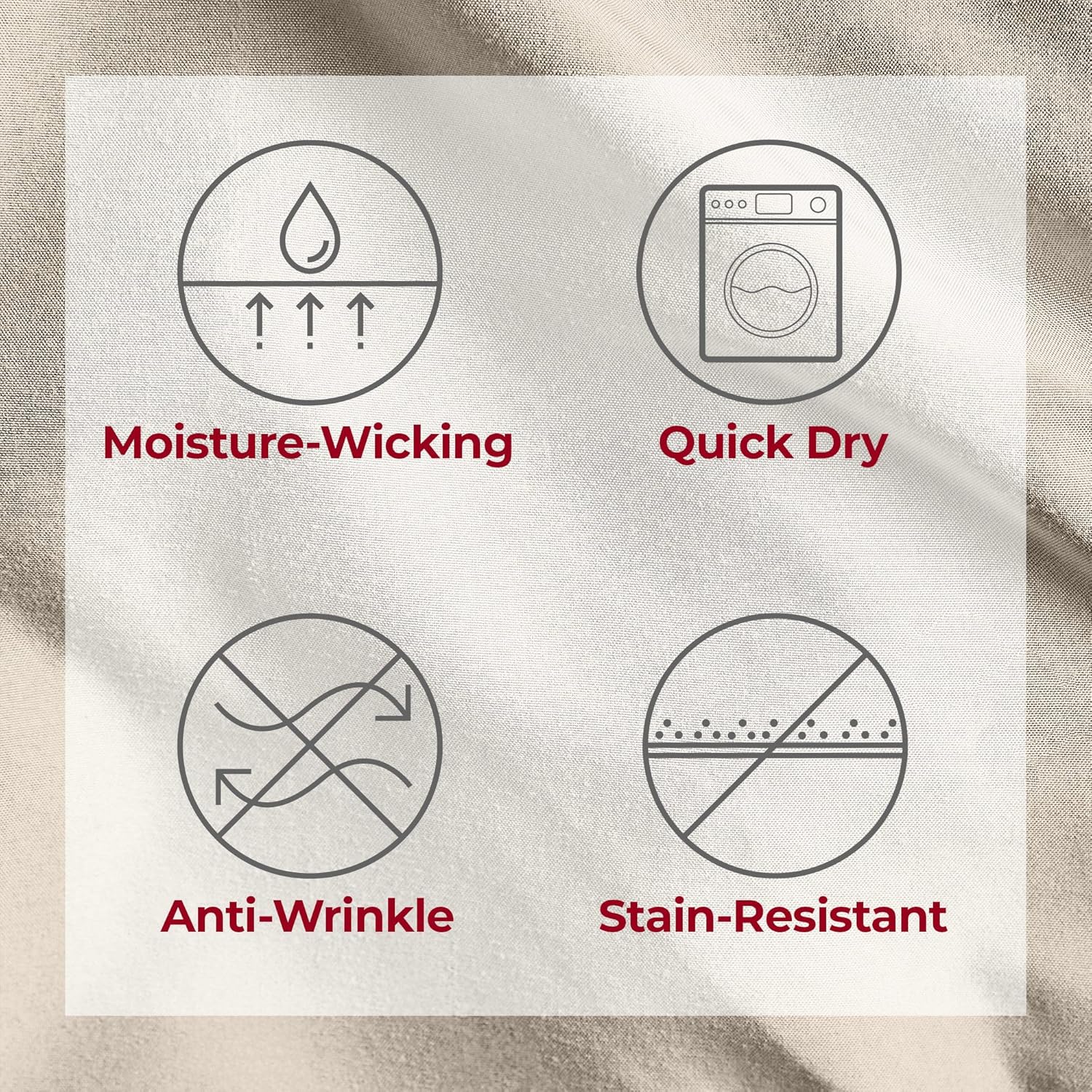 Mellanni Twin Sheets Set - 3 PC Hotel Luxury Bedding | Extra Soft, Cooling, Wrinkle-Resistant (Beige)