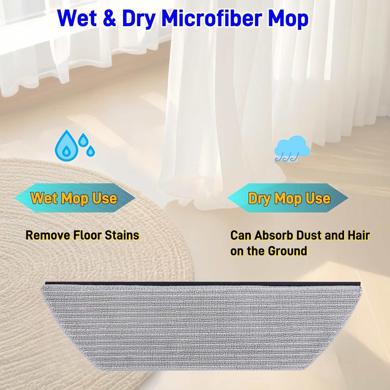 Shark Replacement Mop Pads - Washable & Reusable Microfiber for AV2800ZE, RV2820YE, AV2820S & More