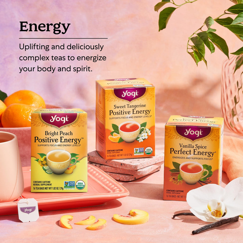 Yogi Tea Rich & Robust Morning Vitality - 16 Bags per Pack (6 Packs) - Organic Adaptogen Tea Perfect for the Morning - Includes Puerh Leaf, Roasted Chicory Root, Cinnamon Bark & More