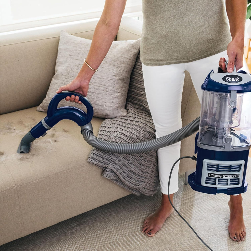 Shark NV360 Navigator Vacuum - Powerful Suction for Hardwood & Carpet Cleaning | Large Dust Cup, Blue