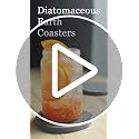 Diatomite Coasters - Fast Drying Absorbent Stone Coasters (4 Pack)