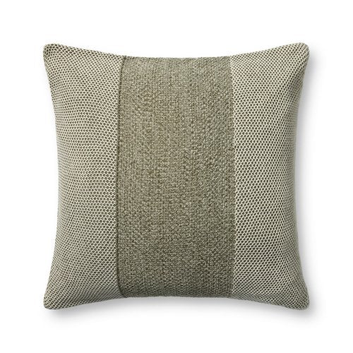 Loloi II Collection PLL0170 Ivory/Green 22'' x 22'' Cover Only Pillow