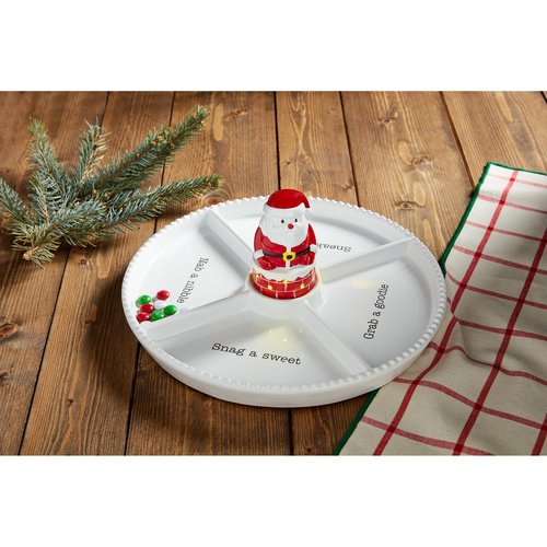 Mud Pie Light Up Santa Chimney; 4 1/2" x 2 3/4"