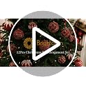 Red Velvet Christmas Ornaments Set - 12 Pieces, 3.15 Inch Flocking Holiday Balls, Variation of THIS listing