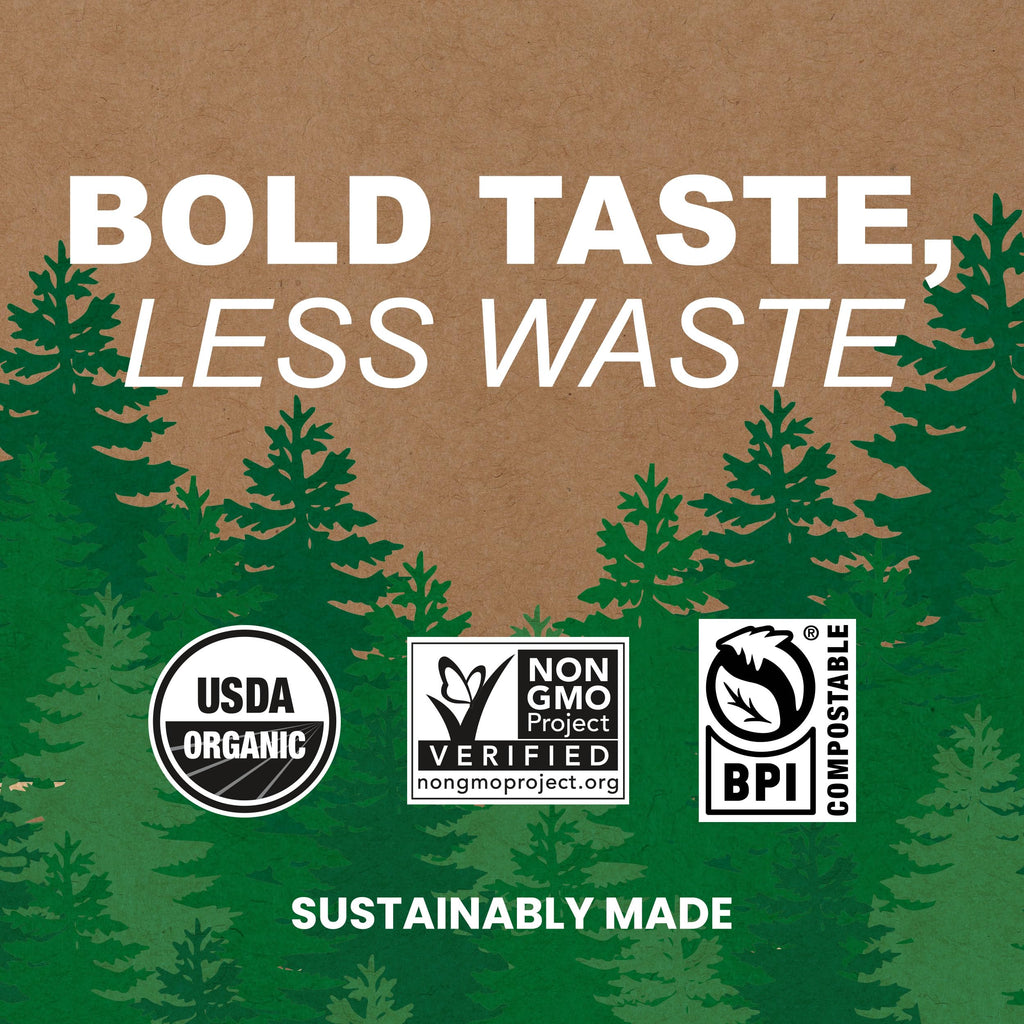 Vermont Coffee Company, Organic Dark Roast Coffee Pods, Single-Serve, Compostable Pods, 10CT, Made in the USA