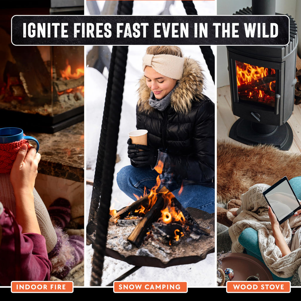 40lb Fatwood Fire Starter Sticks | 100% Natural Fire Starters for Grill, Campfire, Wood Stoves, Bonfires | Easy Firestarter w/Just 2 Sticks in All Weather Conditions by Billy Buckskin (40lb Box)