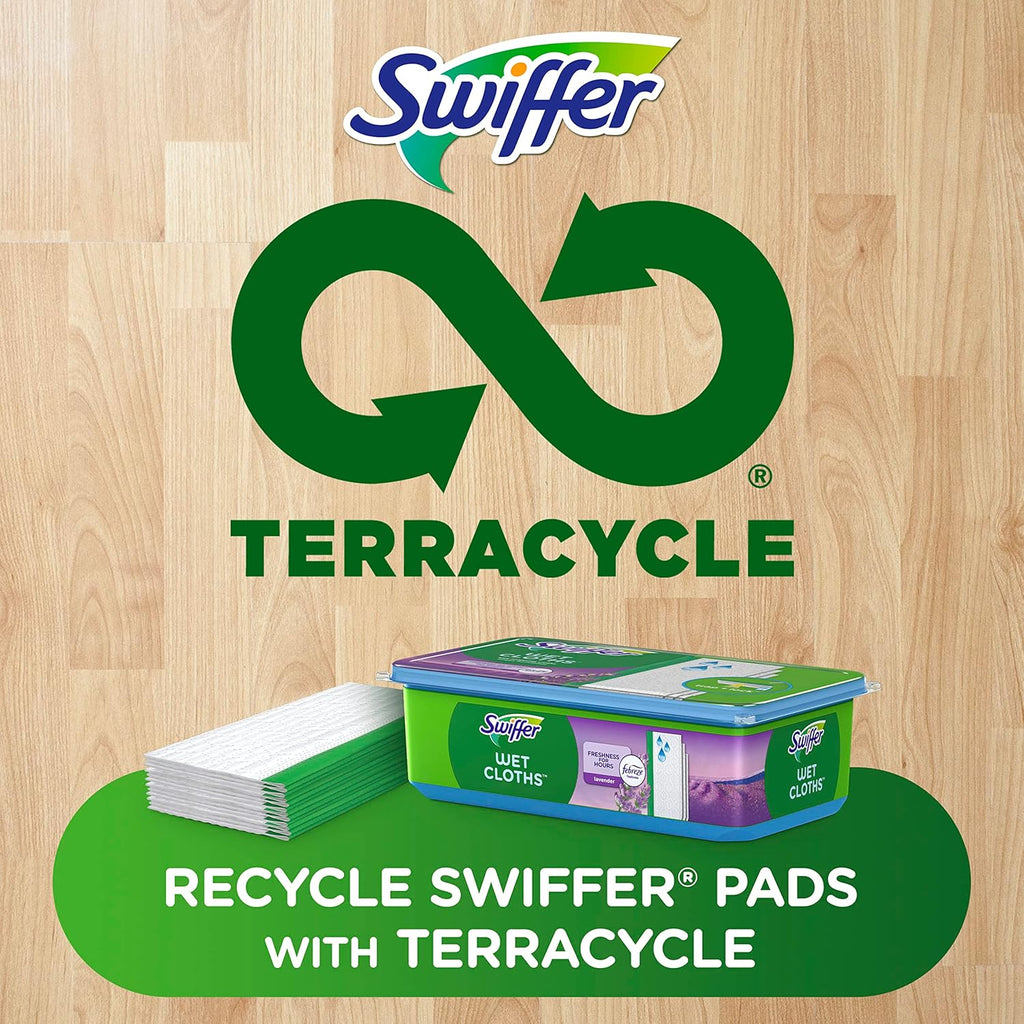 Swiffer Sweep + Mop Wet Pads Refill - All-Purpose Floor Cleaner for Dirt & Dust | Lavender, 24ct