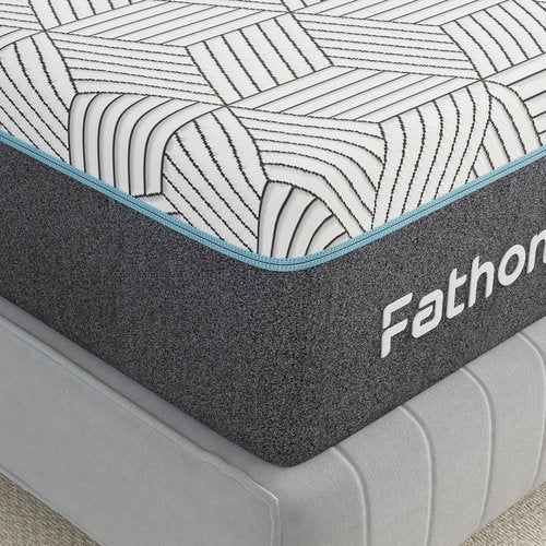 FATHOM Firm Twin Mattress - 8 Inch Memory Foam for Back Pain Relief | Cool Sleep with Gel Foam, CertiPUR-US Certified