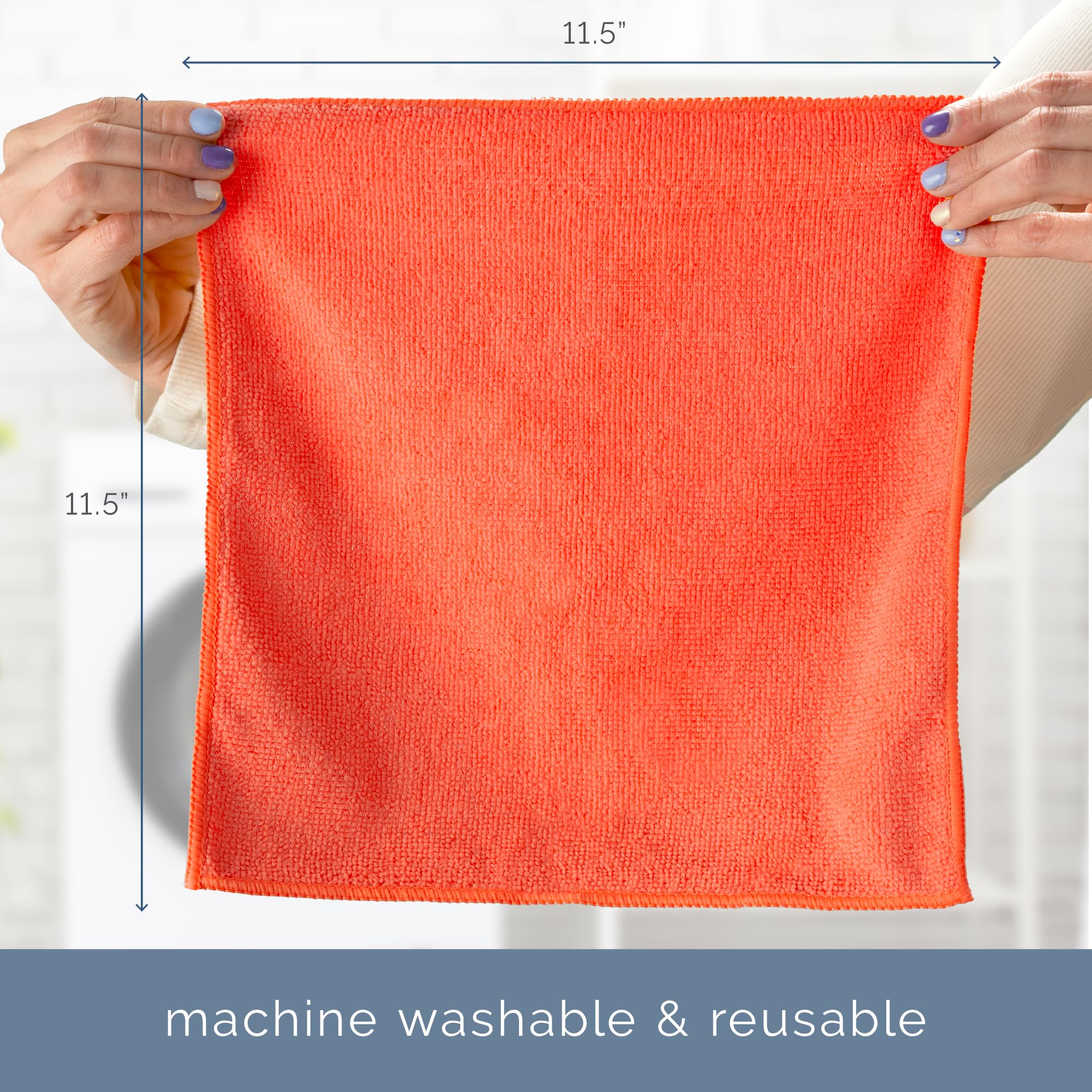 S&T INC. 150 Pack Microfiber Cleaning Cloth, Bulk Towels for Home, Reusable Microfiber Towels for Cars, Cleaning Rags, Assorted, 11.5 Inches x 11.5 Inches, 150 Count