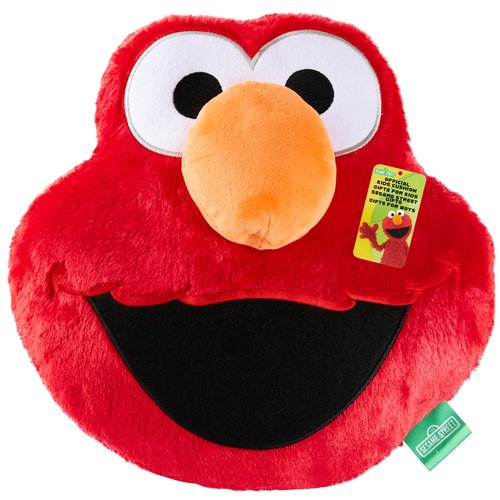 Sesame Street Elmo Plush Cushion Pillow, Soft Plush Throw Pillow Cushion Bedroom Decor Cuddle Plushies, Gifts for Girls, Teens, Women (Red, L12.4 x W12.2)