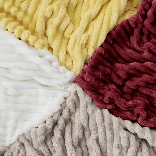 Bedsure GentleSoft Red Fleece Blanket - Cozy, Soft Throw for Couch | Perfect for Women & Girls, 108x90 Inches