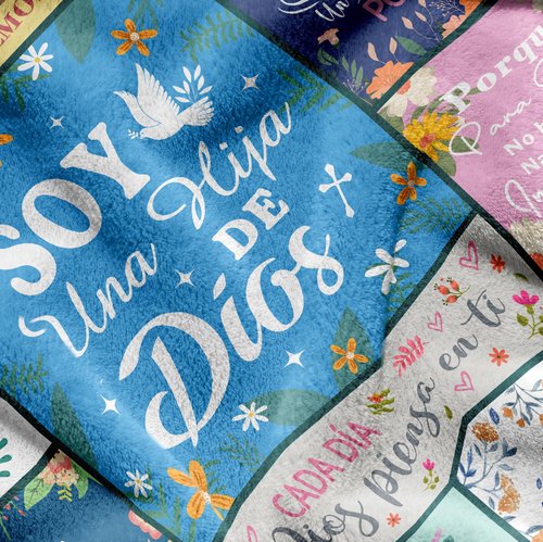 Nicetous Regalos Cristianos en Español, Regalos Cristianos para Mujer Manta, Regalos para Mujer Cristiana, Spanish Christian Gifts for Women, Christian Blanket for Women Soft Throw Blanket 50x60in