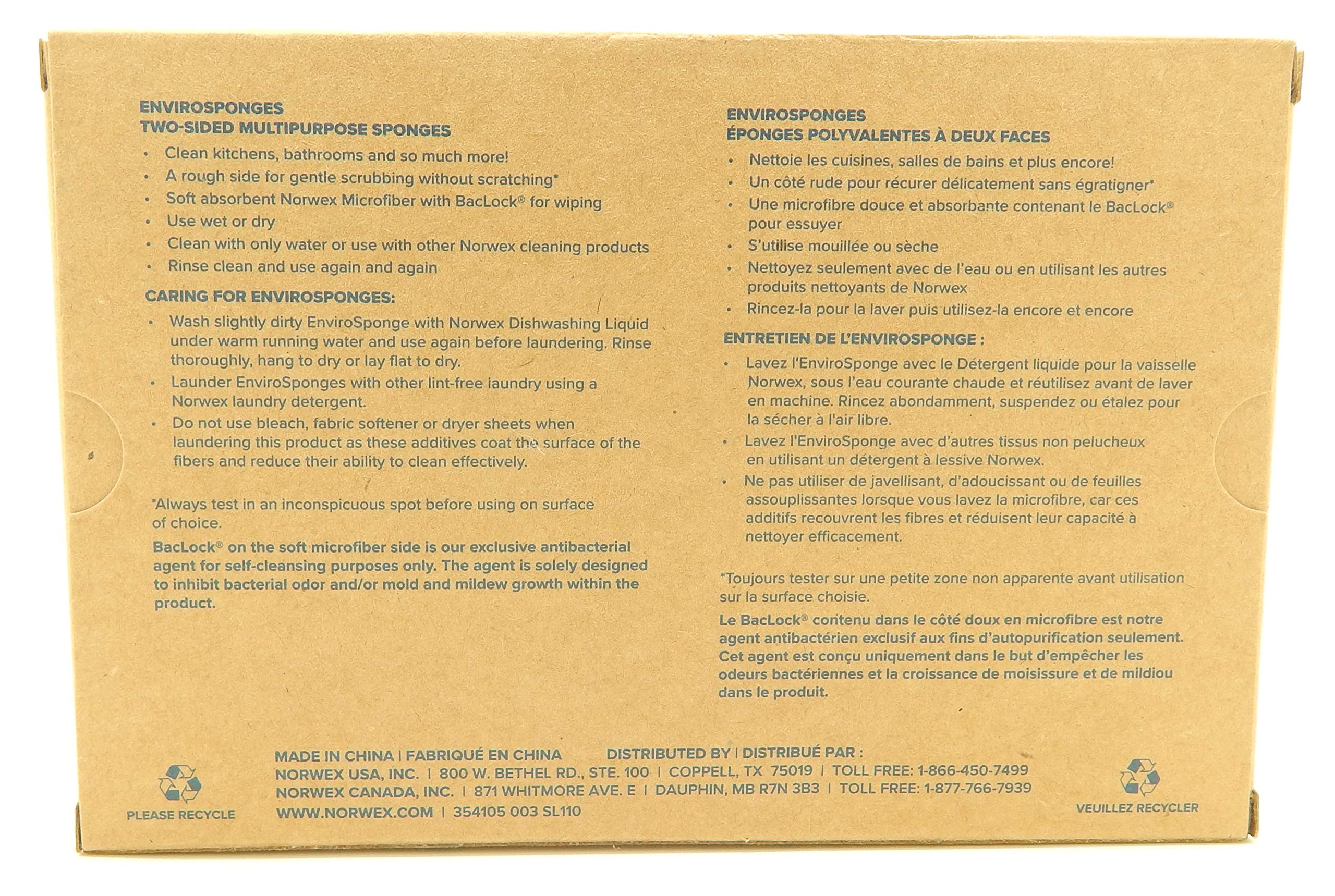 Norwex EnviroSponges Contains BacLock (pack of 2)