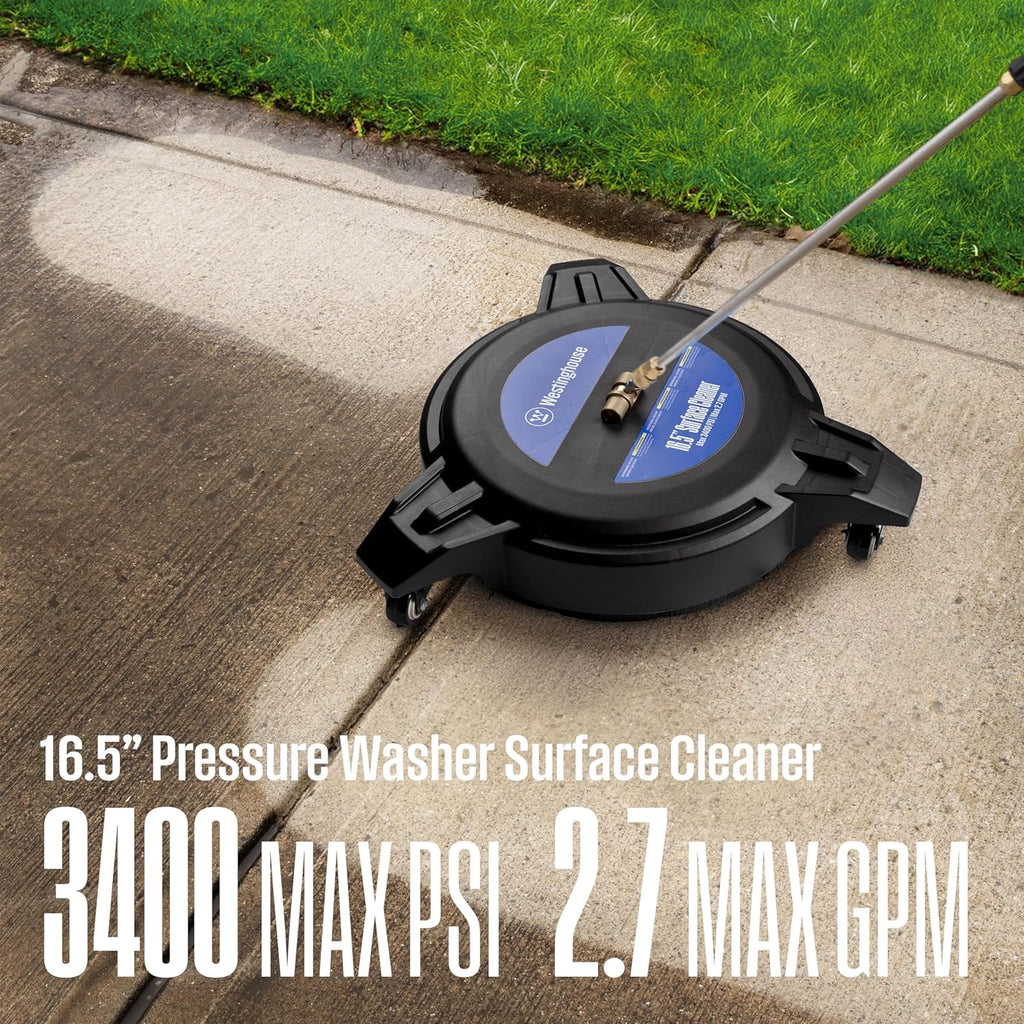 Westinghouse 16.5" Pressure Washer Surface Cleaner Attachment - 3400 PSI, 1/4" Connector | Compatible with Gas & Electric Washers