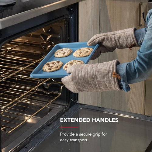KitchenAid Nonstick Aluminized Steel Baking Sheet - 9x13in, Stylish Blue Velvet Finish