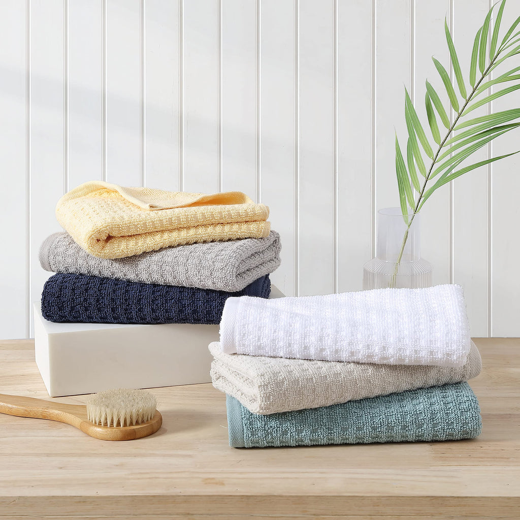 Tommy Bahama- Hand Towel Set, Highly Absorbent Cotton Bathroom Decor, Low Linting & Fade Resistant (Northern Pacific Turquoise, 2 Piece)