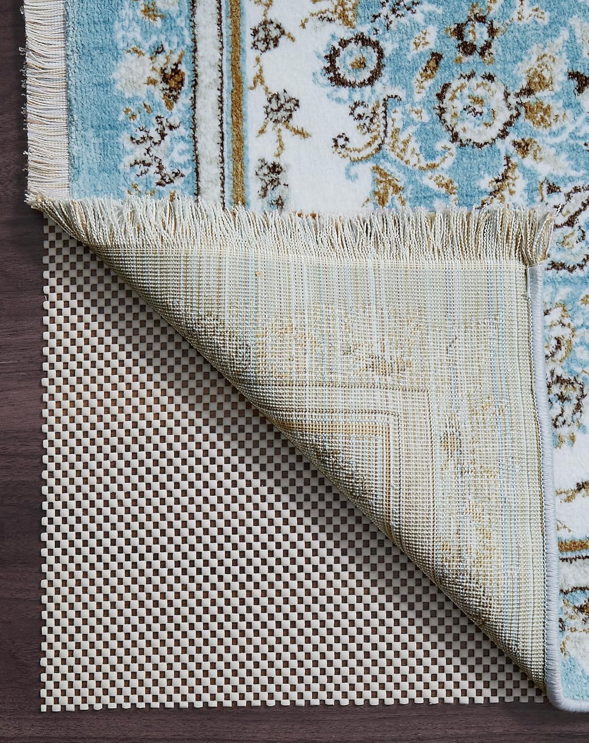 Veken Non-Slip Rug Pad Gripper - Extra Thick 8 x 10 Feet for Hard Surfaces | Keeps Rugs Safe & In Place
