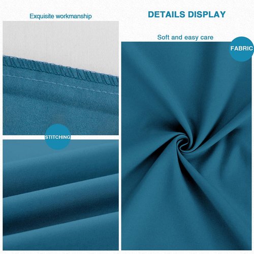 FLXXIE Pillow Cases - Soft Microfiber Standard Size Pillow Covers | Wrinkle & Stain Resistant, 2-Piece Set, Teal 20x26