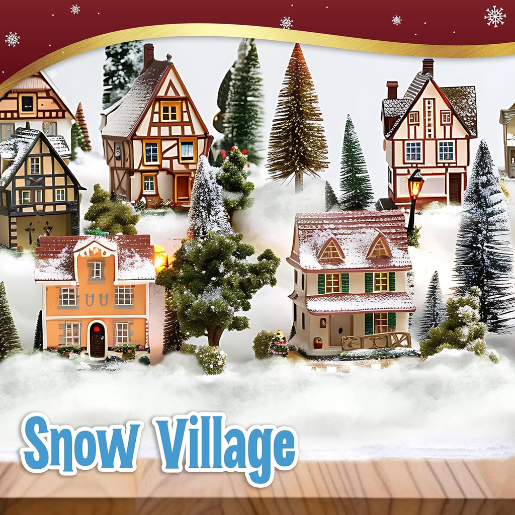 Snow Blanket | Large 94 x 31 Inch Thick Faux Snow for Christmas Village Displays & Winter Décor