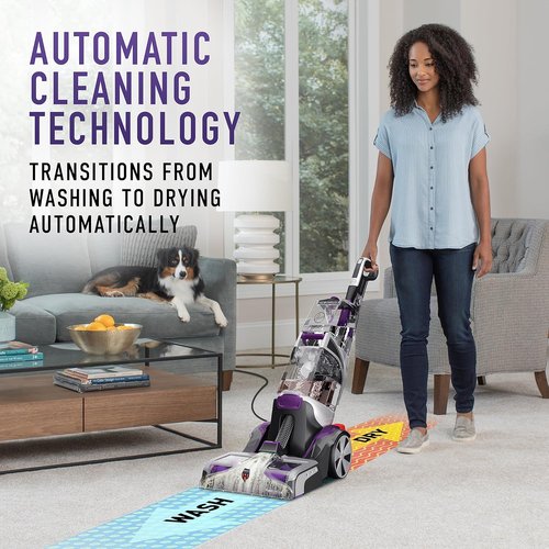 Hoover SmartWash Pet Carpet Cleaner - Automatic Deep Cleaning Machine with Spot Chaser Wand & Storage Mat