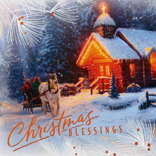 Hallmark Thomas Kinkade Christmas Cards (16 Cards and Envelopes) Christmas Blessing