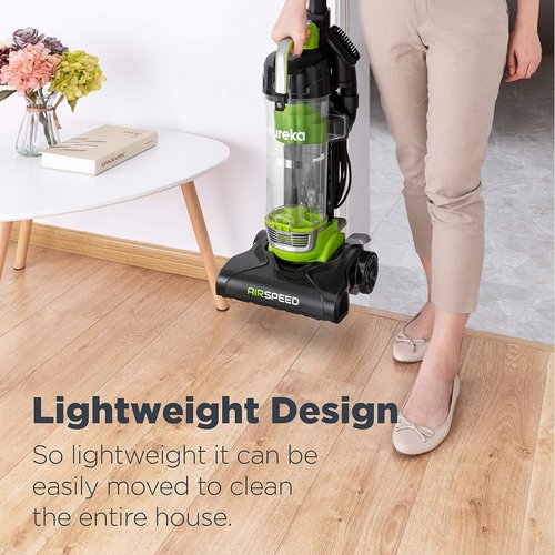 Eureka Airspeed Ultra-Lightweight Bagless Upright Vacuum Cleaner - Compact Design, Green Color