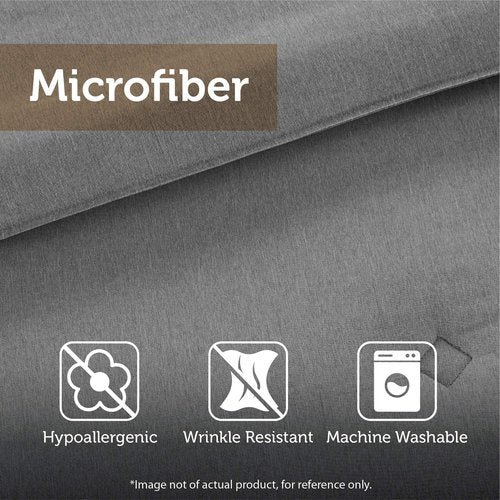 Madison Park 3M Microcell Bed Sheet Set Color Fast, Wrinkle and Stain Resistant, Soft Sheets with 16" Deep Pocket All Season, Cozy Bedding-Set, Matching Pillow Case, Cal King, Grey, 4 Piece