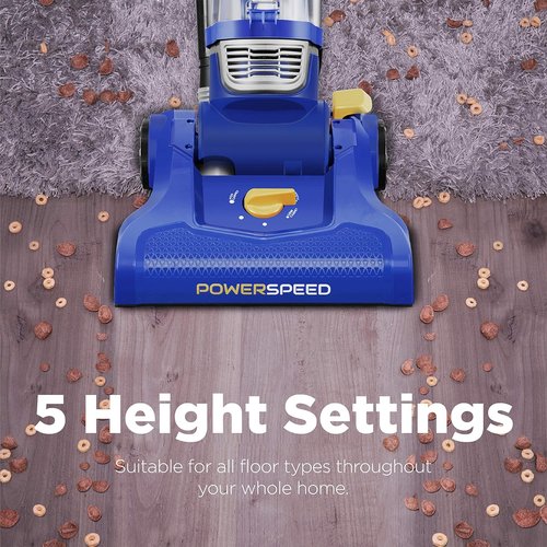 Eureka NEU182A PowerSpeed Bagless Upright Vacuum Cleaner - Lightweight & Efficient - Blue