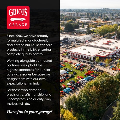 Griot's Garage Ultra-Premium Glass Cleaner, Foaming Aerosol Spray for Car Window, Windshield, Mirror, Tint Safe, Ammonia-Free Formula, 19 Oz, 10998