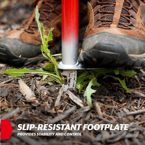 Garden Weasel WeedPopper Step & Twist - Ergonomic Stand-Up Weed Puller Tool for Dandelions & Crabgrass | Heavy-Duty Black Weeder