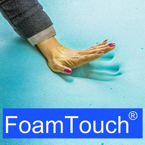 FoamTouch 2"x24"x72" Gel Memory Foam Bench Cushion Replacement Medium Firm (Seat Replacement, Upholstery Sheet, Upholstery Foam, Mattress, Sofa Cushion, Foam Rubber Padding, Couch)