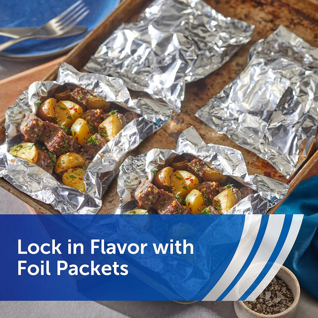 Reynolds Wrap Heavy Duty Aluminum Foil - Thick, Durable Foil with Easy Open Tab | 12" Wide, 50 Sq. Ft.