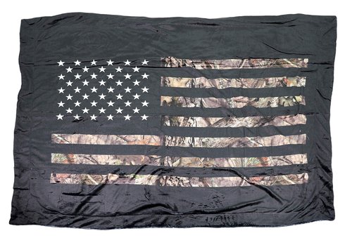 Mossy Oak Reversible Plush Throw Blanket with Sherpa, 50X60 (Black)