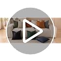Pack of 2 Tobacco Boucle Pillow Covers 18x18 Inch - Soft Faux Leather Throw Pillows