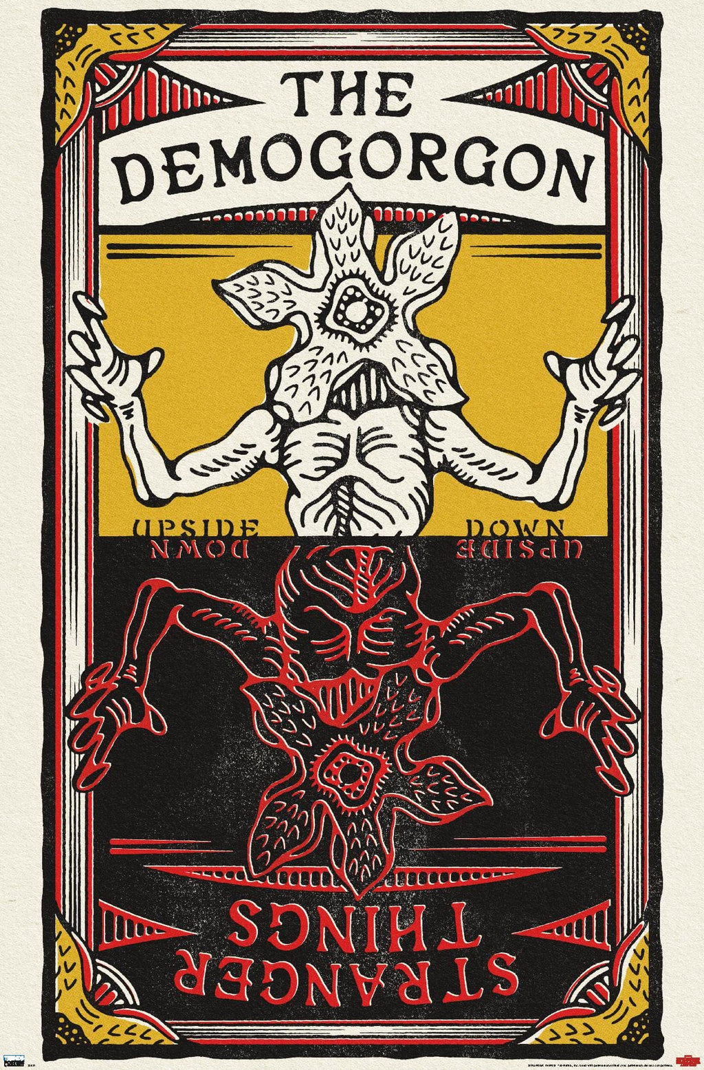 Trends International Netflix Stranger Things: Season 4 - Demogorgon Card Wall Poster, 22.375" x 34", Premium Unframed Version