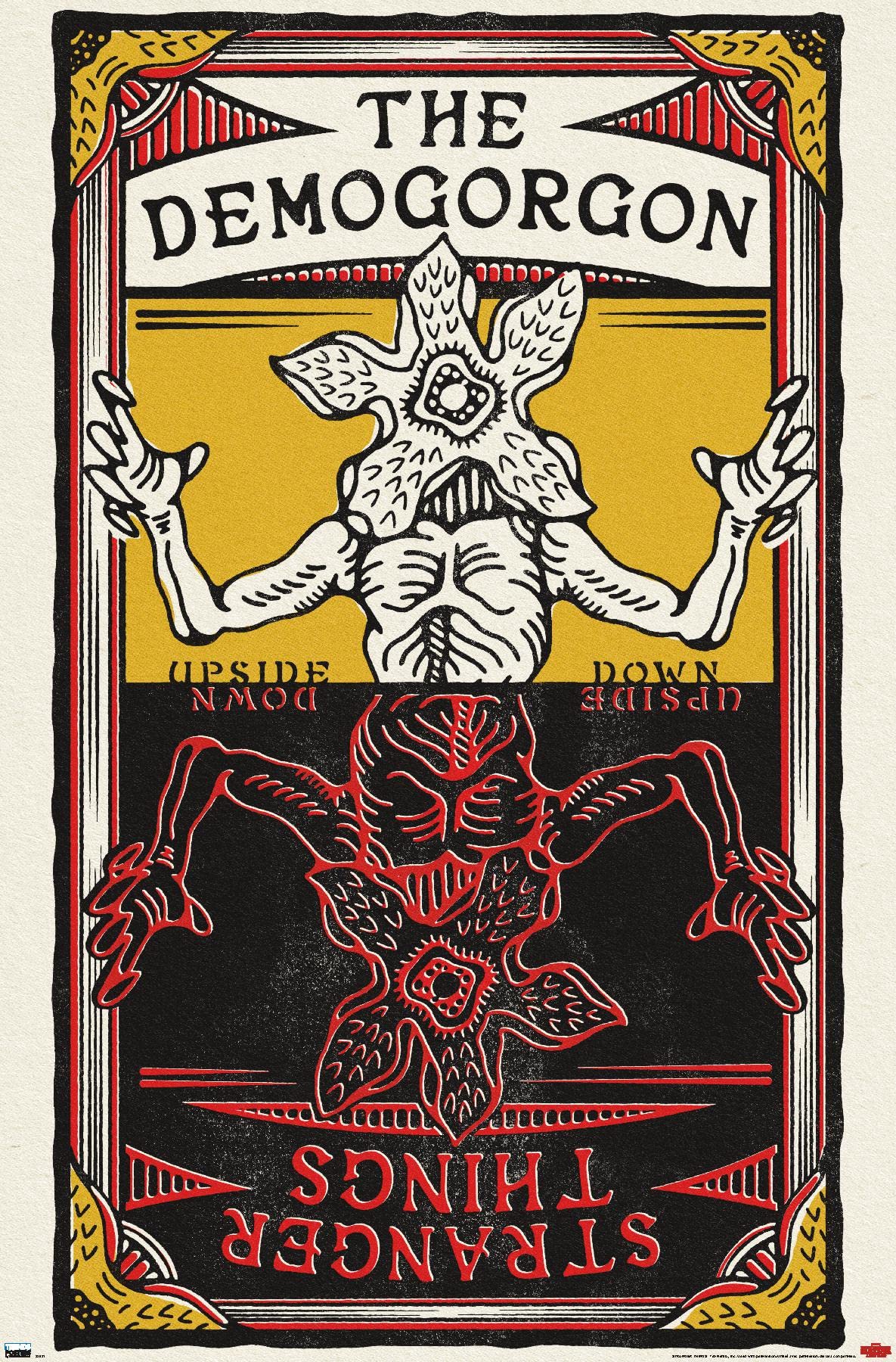 Trends International Netflix Stranger Things: Season 4 - Demogorgon Card Wall Poster, 22.375" x 34", Premium Unframed Version