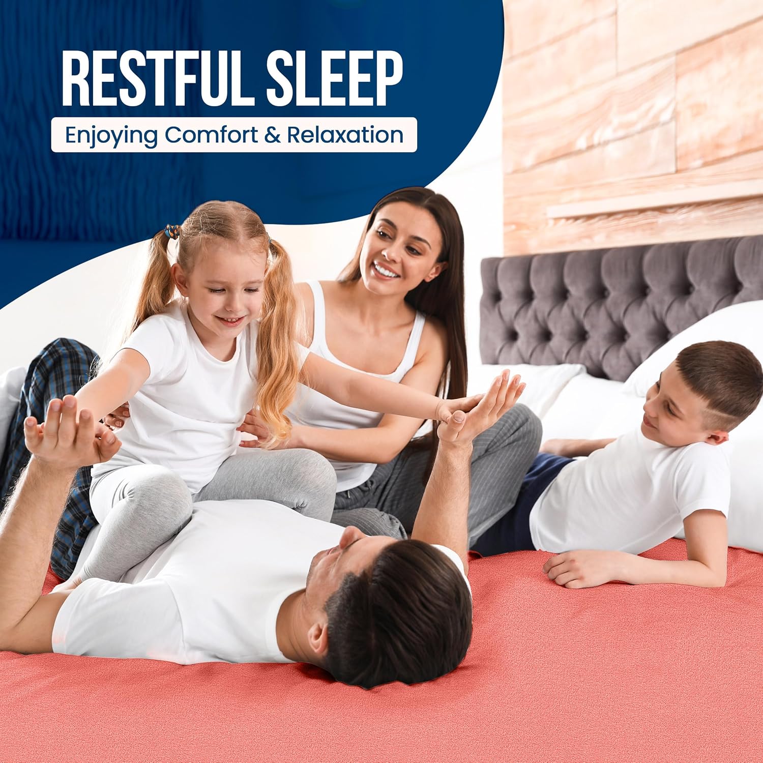 Utopia Bedding Waterproof Mattress Protector - Premium 200 GSM Terry Cover | Soft & Breathable, Queen Size (Coral)