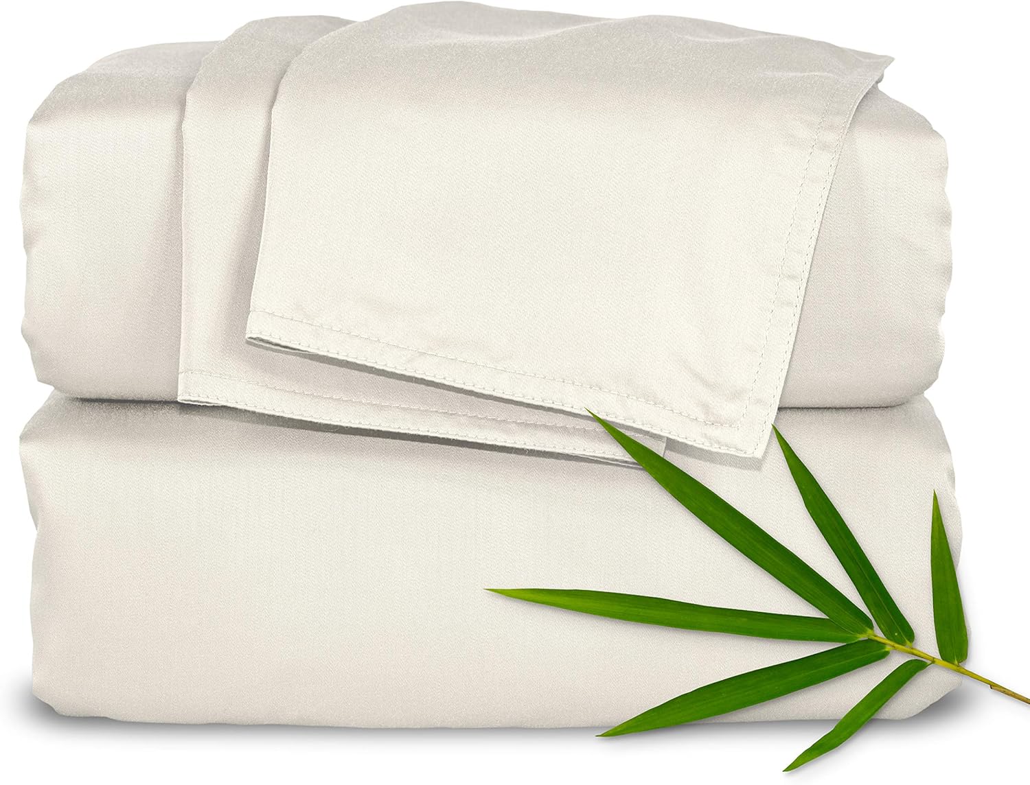 Pure Bamboo Twin XL Sheets - Luxuriously Soft & Cooling 100% Organic Viscose Bed Set | Ivory Color